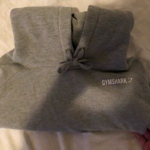 Gym Shark Grey Cropped Hoodie